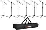 Gator GFW-MIC-6PACKBG 6-Pack of Mic Stands with Carry Bag